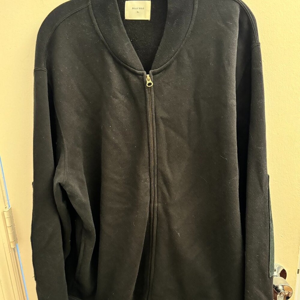 Billy Reid - Cotton Track Jacket, Suede Elbow Packets - XL